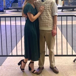 Madewell smocked midi dress